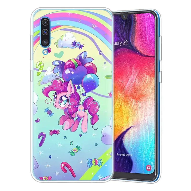04 С рисунком из мультфильма «Мой Маленький Пони» для samsung Galaxy A50 A20e A80 A70 A60 A40 A30 A10 M40 M30 M20 M10 A6 A8+ ТПУ с рисунком из аниме чехол для телефона Casos - Цвет: 04