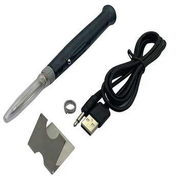

Mini USB Soldering Iron Pen 5V 8W Portable Welding Equipment Tools Tip Button Switch Electric Powered Soldering Station