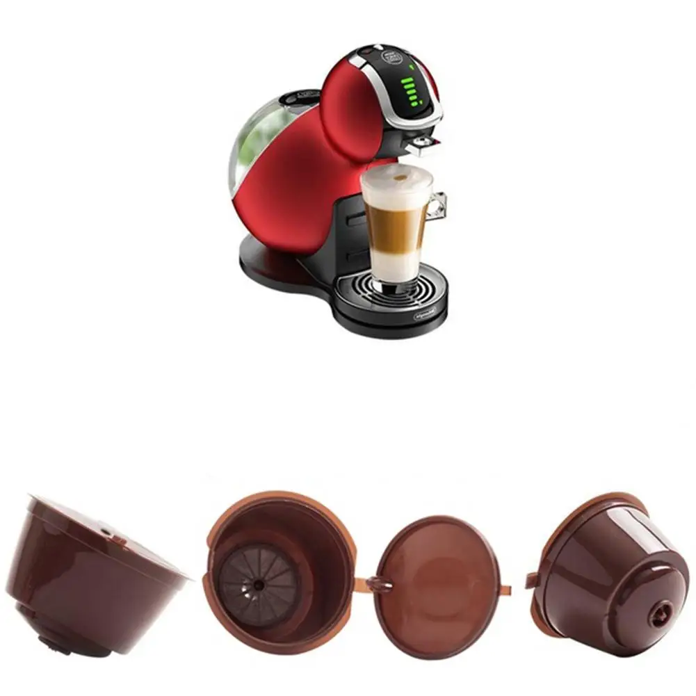 

Refillable Reusable Coffee Filter FDA Plastic Coffee Capsules Eco-friendly Soft Capsules Dolce Gusto Coffeeware Kitchen Gadgets