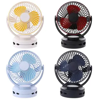 

New Mini Portable USB Charging Fan Rotating Silent Clip Fan Cooler for School Student Dormitory Desktop Supplies Home Appliances
