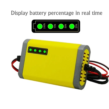 

12V 2A Smart Battery Charger Lead Acid AGM GEL 12V For Motorcycle Electric Car Farm Sprayer Atomizer Spray 12V 10AH 12AH 20AH