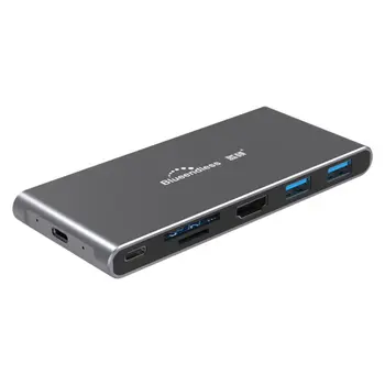 

6in 1 Type-c Docking Station And M.2 Ngff Solid-state Drive Box Multi-function Hub Hub Multiport USB C Hub Adapter