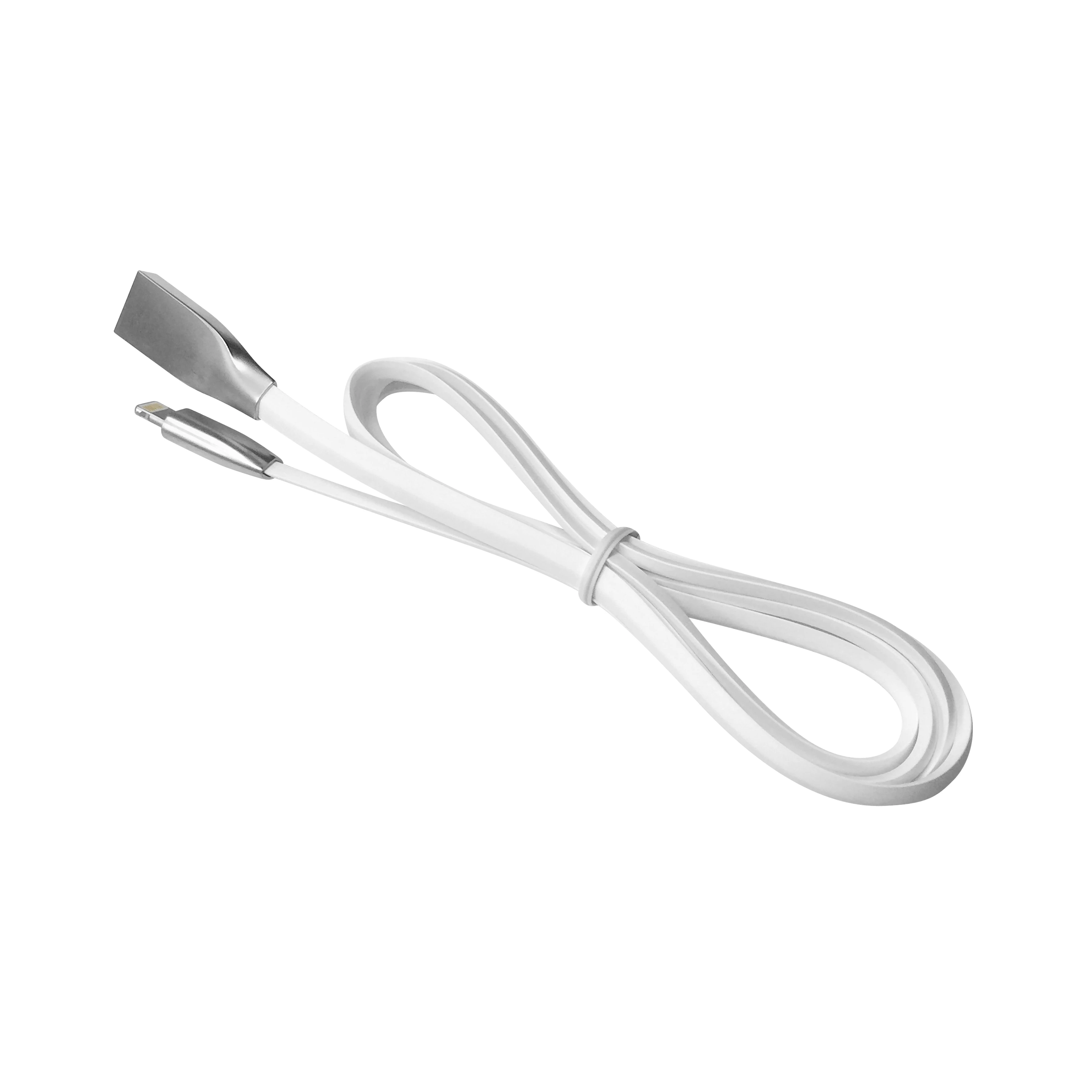 Для Apple, кабель для зарядки данных, шнур 2.4A, цинковый сплав, USB кабель для iphone 6, 7, 8 plus, зарядный кабель type-c, кабель для телефона android