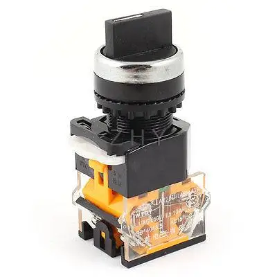 

660V 10A DPST Self-locking NO+NC 3 Position Control Rotary Switch