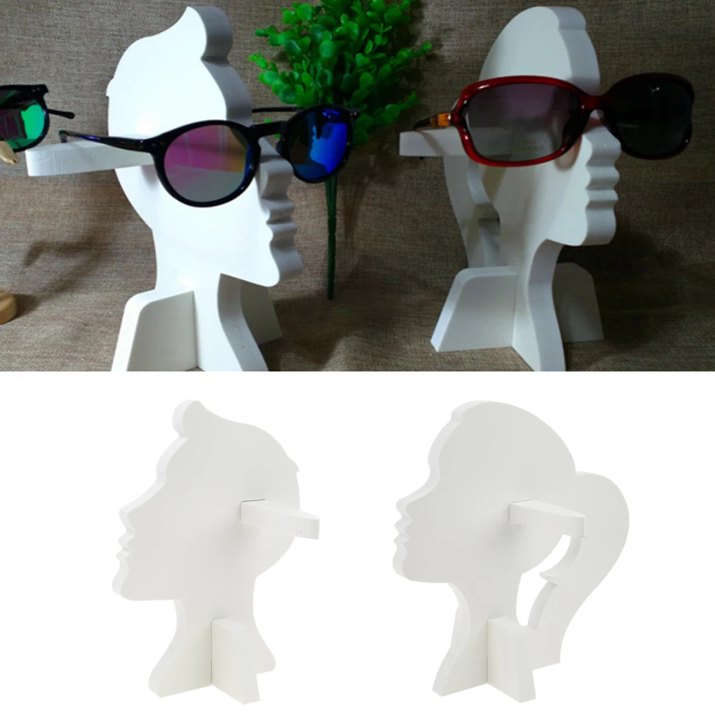  PVC Male / Female Manikin Head Display Show Stand Rack Holder For Eye Glasses
