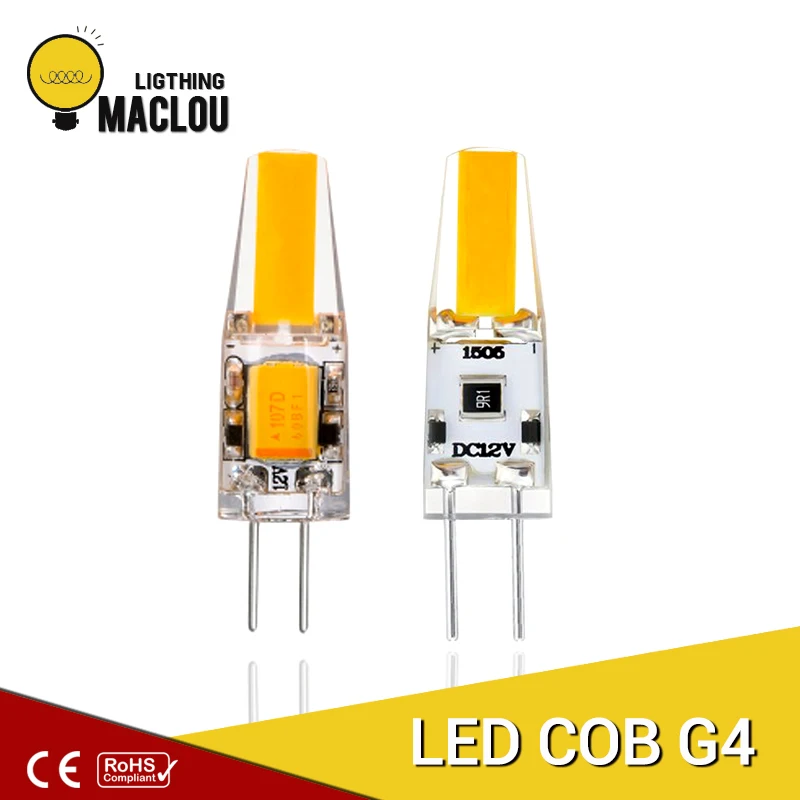 

Mini COB G4 Lamp LED Bulb AC DC 12V 220V Led Light Bulb Lampada LED G4 Cob Home Lighting Replace Halogen Chandelier Spotlight
