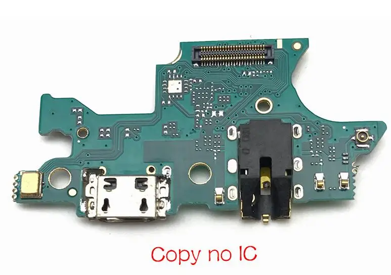 Разъем для порта зарядки платы части гибкий кабель с микрофоном Микрофон для Samsung Galaxy A7 A750 зарядная Плата USB - Цвет: Copy No IC
