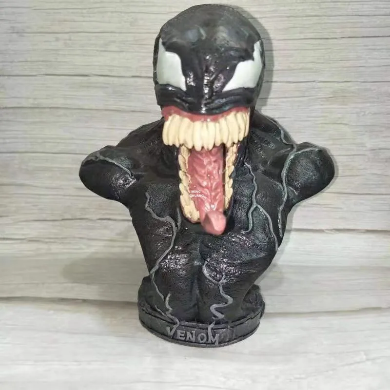 

7" Spider-Man Statue Anti-Hero Bust Edward Eddie Brock Half-Length Photo Or Portrait Decoration GK Action Figure Toy 18CM V1135