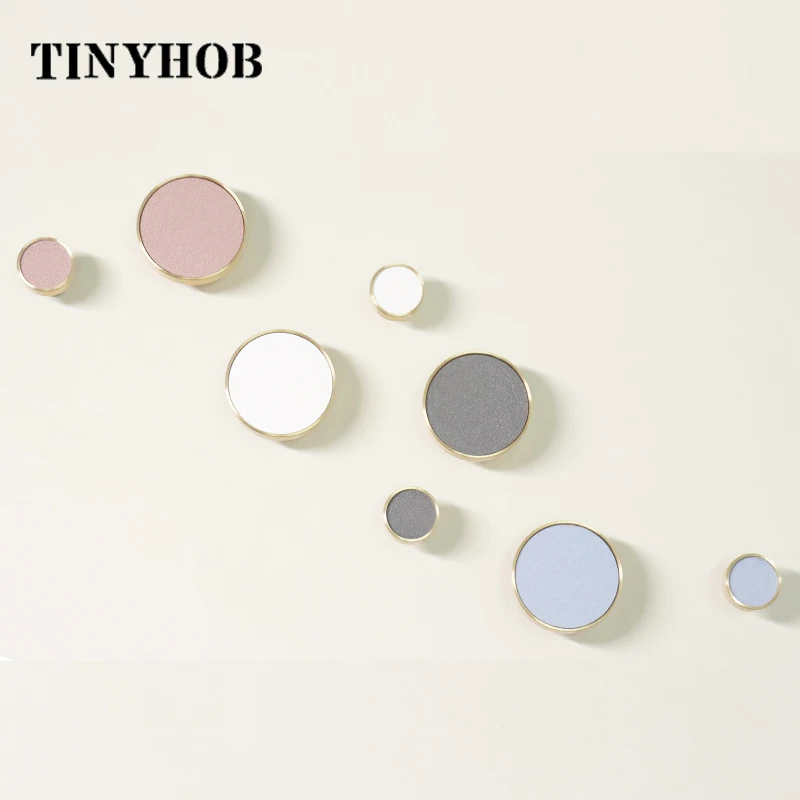 Круглые латунные ручки и для детской комнаты Macaron в скандинавском стиле кожаная