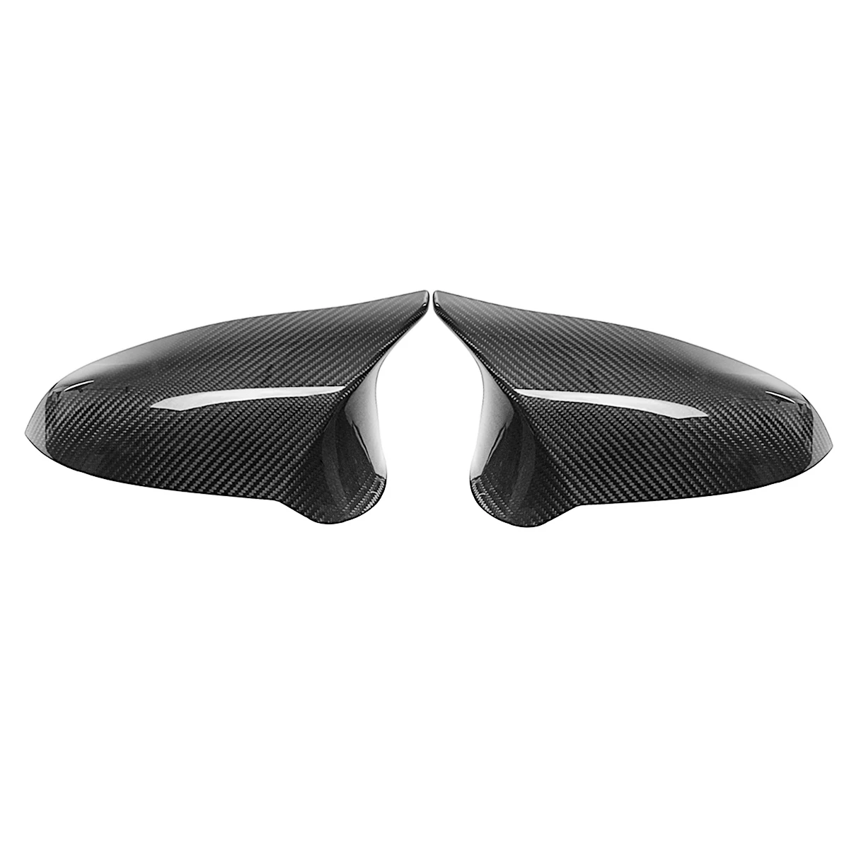 

Left+Right Real Carbon Fiber Car Rear View Side Mirror Cover Trim Caps Shell For BMW F80 F82 M4 For LHD 2015 2016 2017 2018