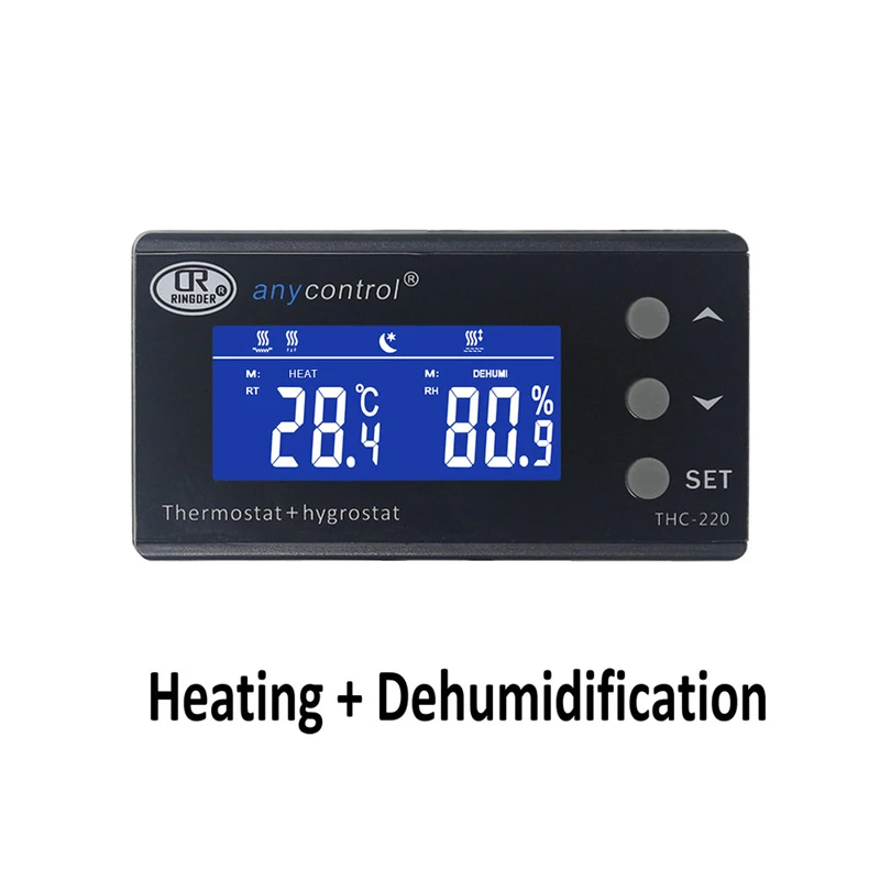 THC-220 digital controlador de temperatura e umidade