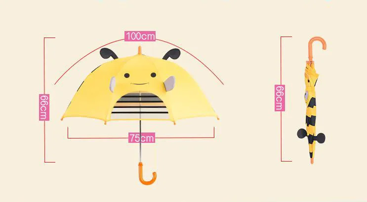 MODIS TOUS мультяшный детский зонтик для девочек и мальчиков прямой с длинной ручкой