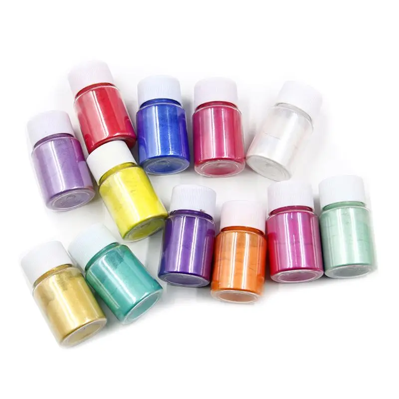 

36pc Mermaid Pearlescent Powder Dropping Glue Resin Natural Mica Mineral Powder C63B