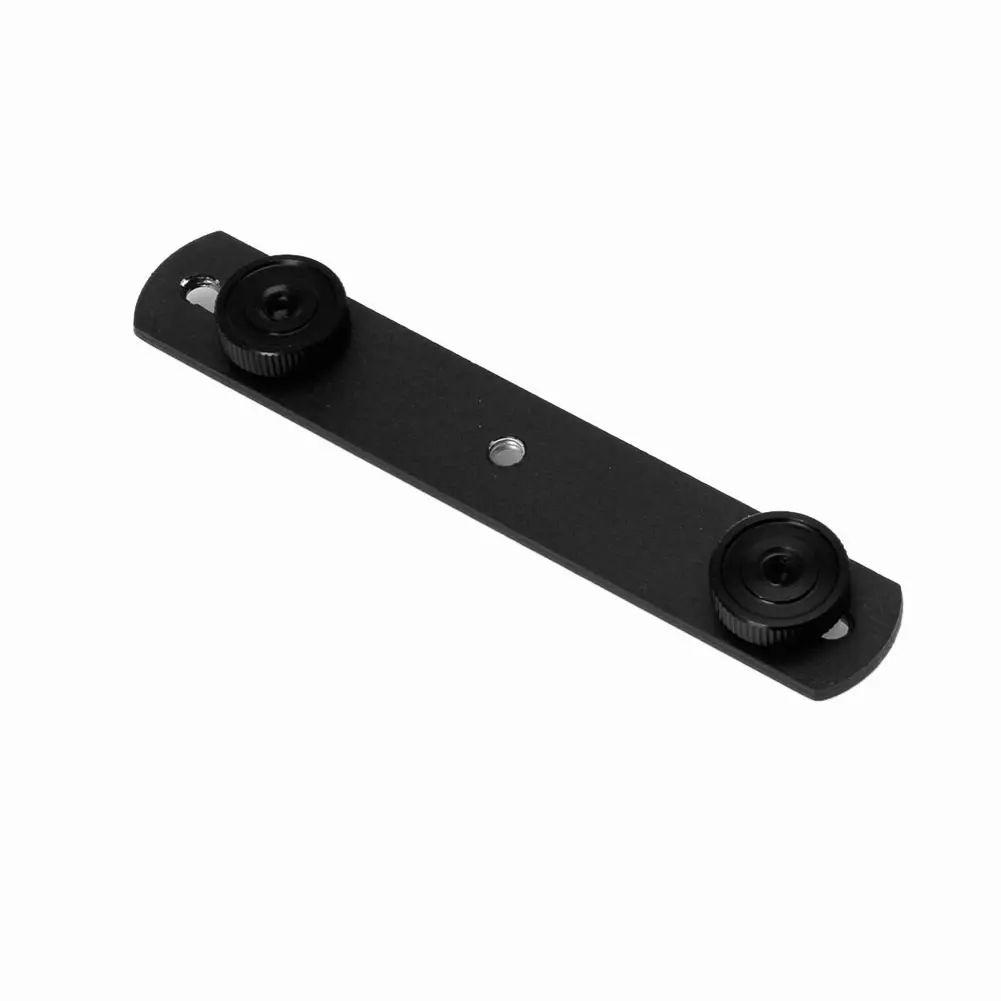 Dual Flash Bracket Mount Holder For 1/4 Screw Studio Tripod Light Stand Camera