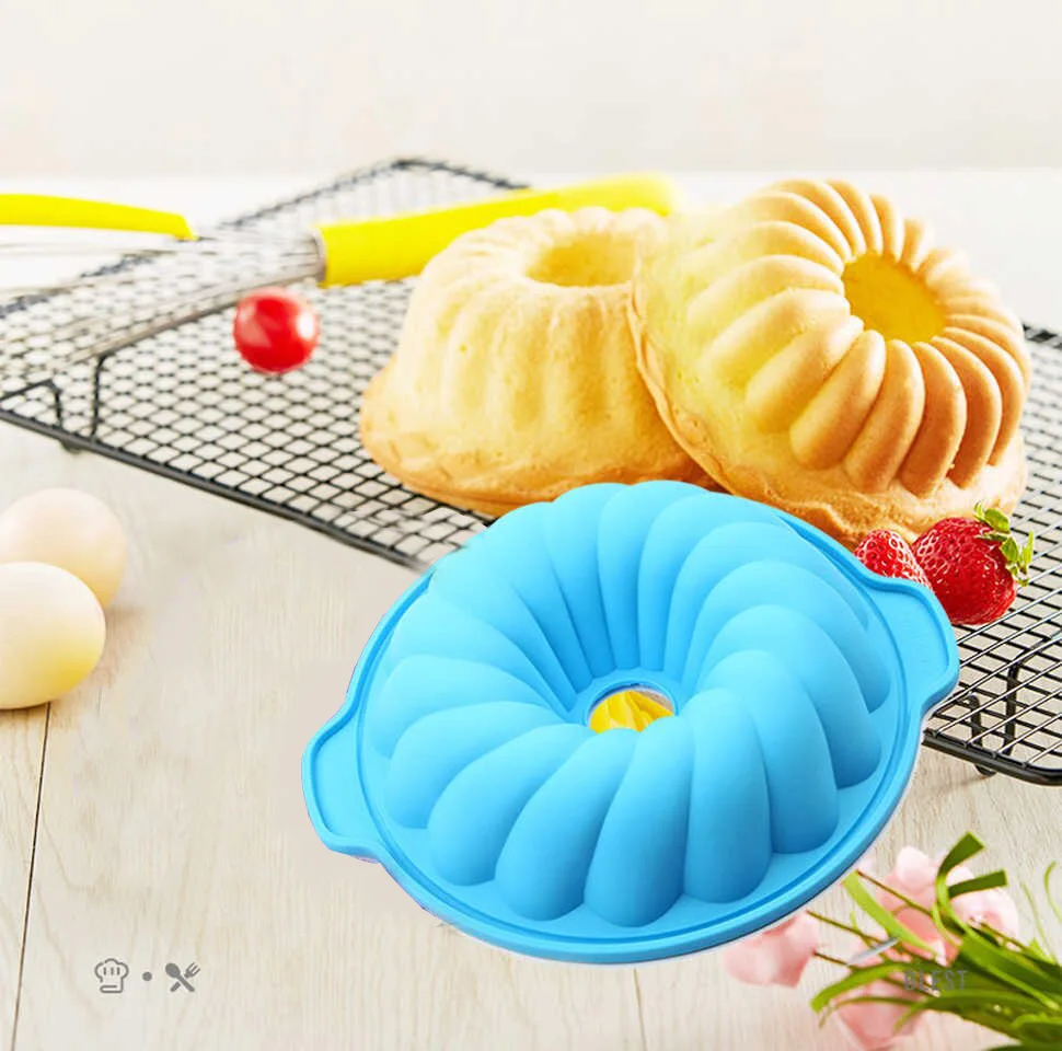 3D Big Silicone Cake Mould Kitchen Baking Form Tools for Cake Cookies Fondant Candy Bakery Baking Dish Bakeware Mold Cake Pan