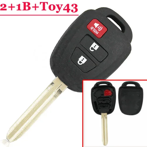 Чехол XNRKEY для ключа с дистанционным управлением хорошего качества Toyota Camry 2 + 1 3