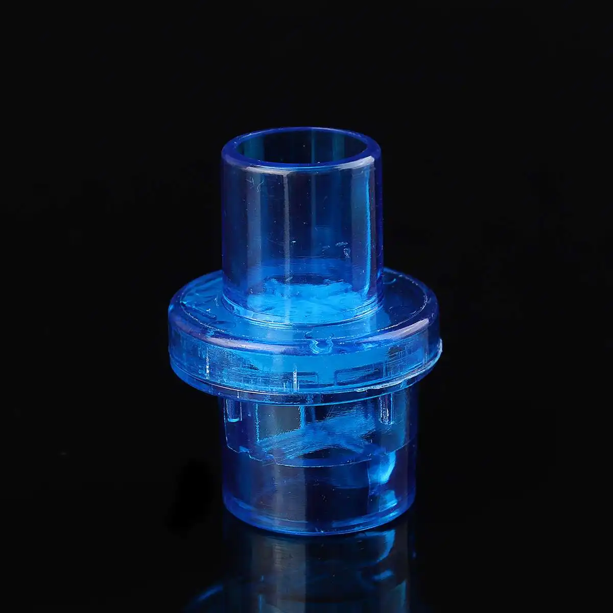 Blue 1pc 10 шт односторонняя маска для искусственного дыхания и сердечнолегочной реанимации учебные клапаны с односторонним клапаном для реаниматор для искуственного дыхания практика Emergecy спасательный инструмент мундштук часть - Цвет: Blue 1pc