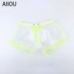 AIIOU сексуальное мужское нижнее белье шорты-боксеры для геев мужские трусики прозрачные прозрачный ледяной шелк мужские трусы Мужское