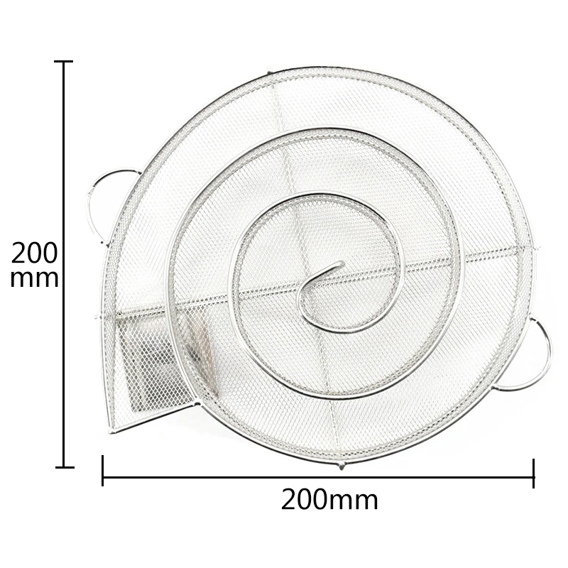 Cold Smoke Generator BBQ Accessories Steel Barbecue Grill Cooking Tool Smoker Salmon Bacon Fish Mini Apple Wood Chip Smoking Box - Цвет: Round
