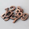 1pcs 0-9 Modern House Number Number Stickers 3D Hotel Apartment Door Number Plastic Golden Bronze Name Plate ► Photo 1/6