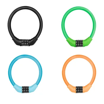 

Bicycle Lock Padlock Code Anti-theft Cable Password Security MTB Road Mountain Bicycle Motorcycle Lock Cycling Equipment