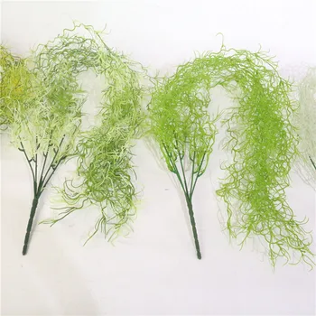 

Artificial Green Plant Vines Wall Hanging Simulation Plant Rattan Garden Christmas Decor Office Fake Leaves Green Plant Ratta