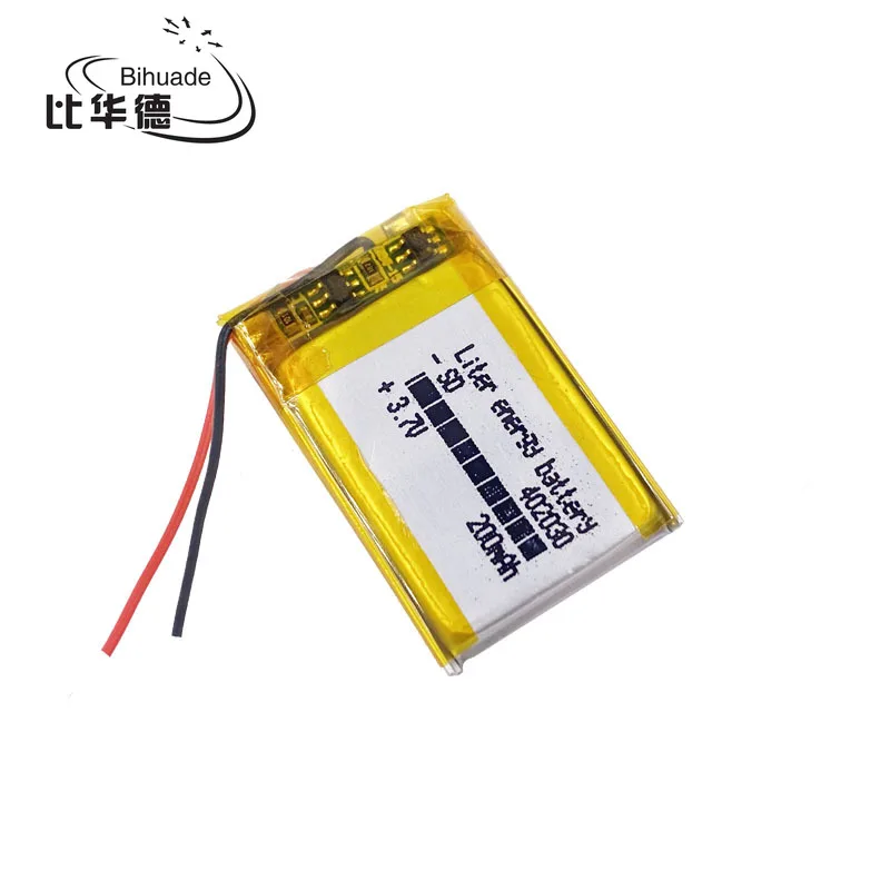 3.7V,200mAH,402030 Polymer lithium ion / Li-ion battery for TOY,POWER BANK,GPS,mp3,mp4,cell phone,speaker