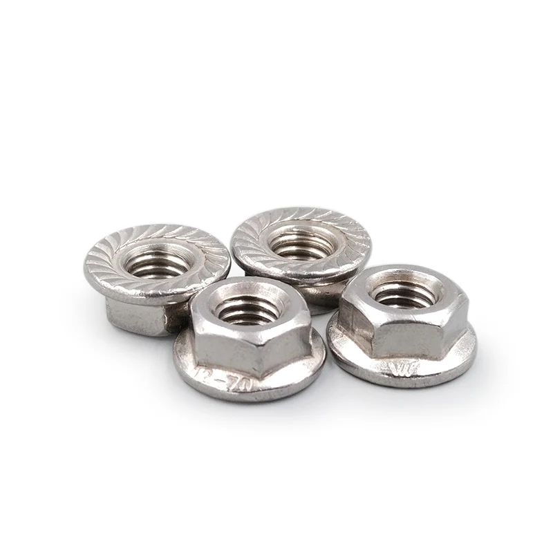 Details about   M3-M16 Flange Hexagon Bolt Nut Stainless Steel Hex Screw Locknuts with Serrated 