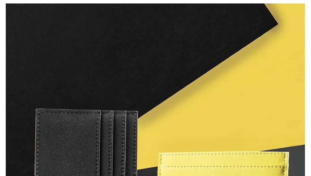 Xiaomi Youpin VLLICON Vintage Cow Genuine Leather Wallet Ultra Thin ID Credit Card Holder Purse Cash Money Case for Men Women