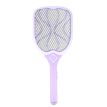 

Household Electronic Mosquito Swatter USB Charging Fly Swatter Mosquito Killer with LED Purple