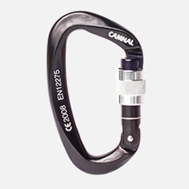 25KN Outdoor Rock Climbing Security Safety Buckle Carabiner Hook Lock 5Pcs
