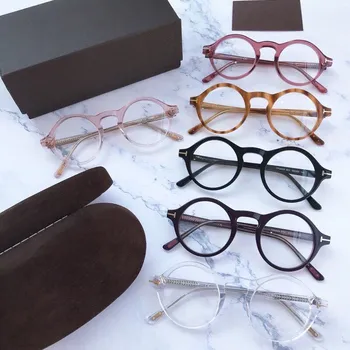 

NEW 2019 round Youth Women Men Prescription Optical Brand tom 5526 Frame man Gafas Eyeglasses Eyewear lentes eye glasses oculos