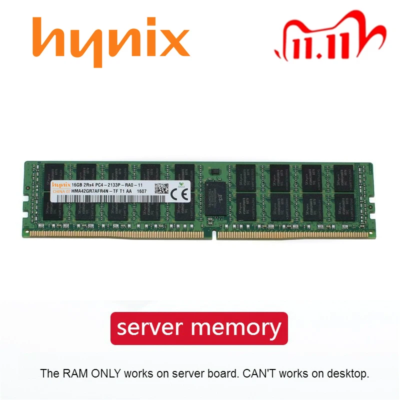 Hynix DDR4 ОЗУ 8 ГБ 4 16 32 PC4 2133 МГц или 2400 2666 3200 REG ECC Серверная память | Компьютеры и офис