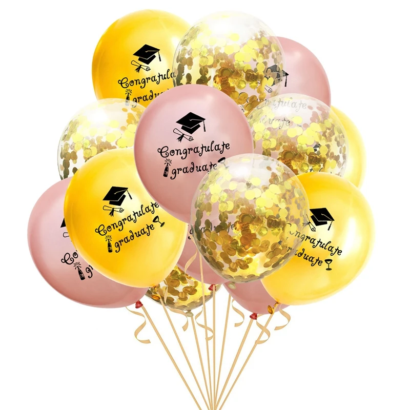 1-15pcs Graduation Balloons Gold Silver Black Latex Balloon Confetti Ballons 2022 Congratulation Grad Party Decoration Supplies 1-15pcs Graduation Balloons Gold Silver Black Latex Balloon Confetti Ballons 2022 Congratulation Grad Party Decoration Supplies