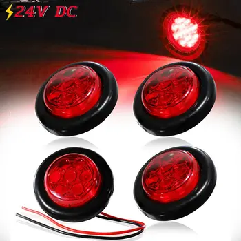 

24V Side Marker 2inch 7-LED Truck Trailer W/Rubber Grommet Camper RV Exterior