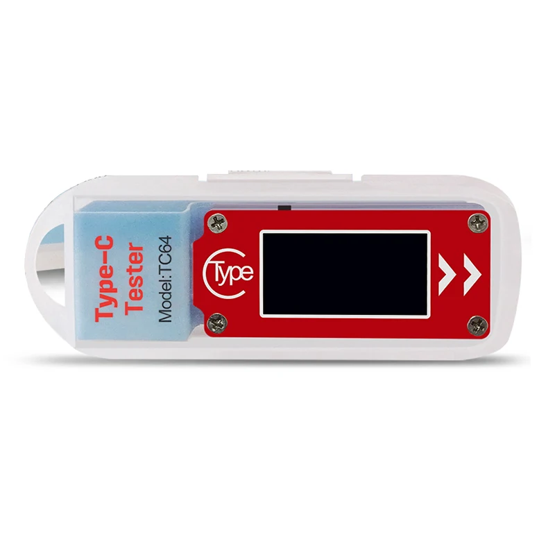 Red TC64 тип-c USB тестер цветной ЖК-дисплей ток емкость мощность сопротивление температура батарея Напряжение тестер проверки USB анализатор - Цвет: Red
