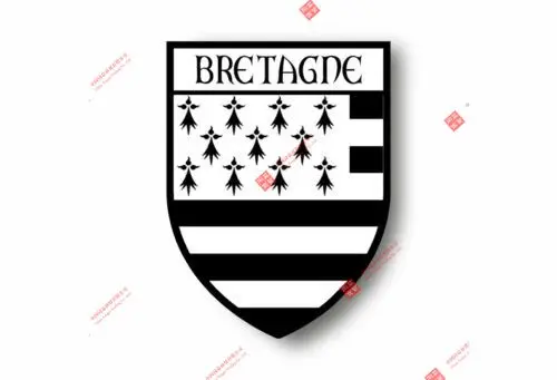 

Stickers Decal Souvenir Vinyl Car Shield City Flag World Crest Brittany Car Decal Decoration Laptop