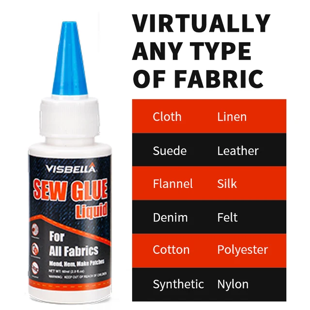 New Upgrade Washable Rubber Fabric Sew Liquid Glue Repair Kit for
