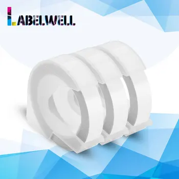 

Labelwell 9mm 3D Plastic Clear Embossing Tape compatible for Dymo Motex E101 E202 1610 1880 Embossing Label Makers
