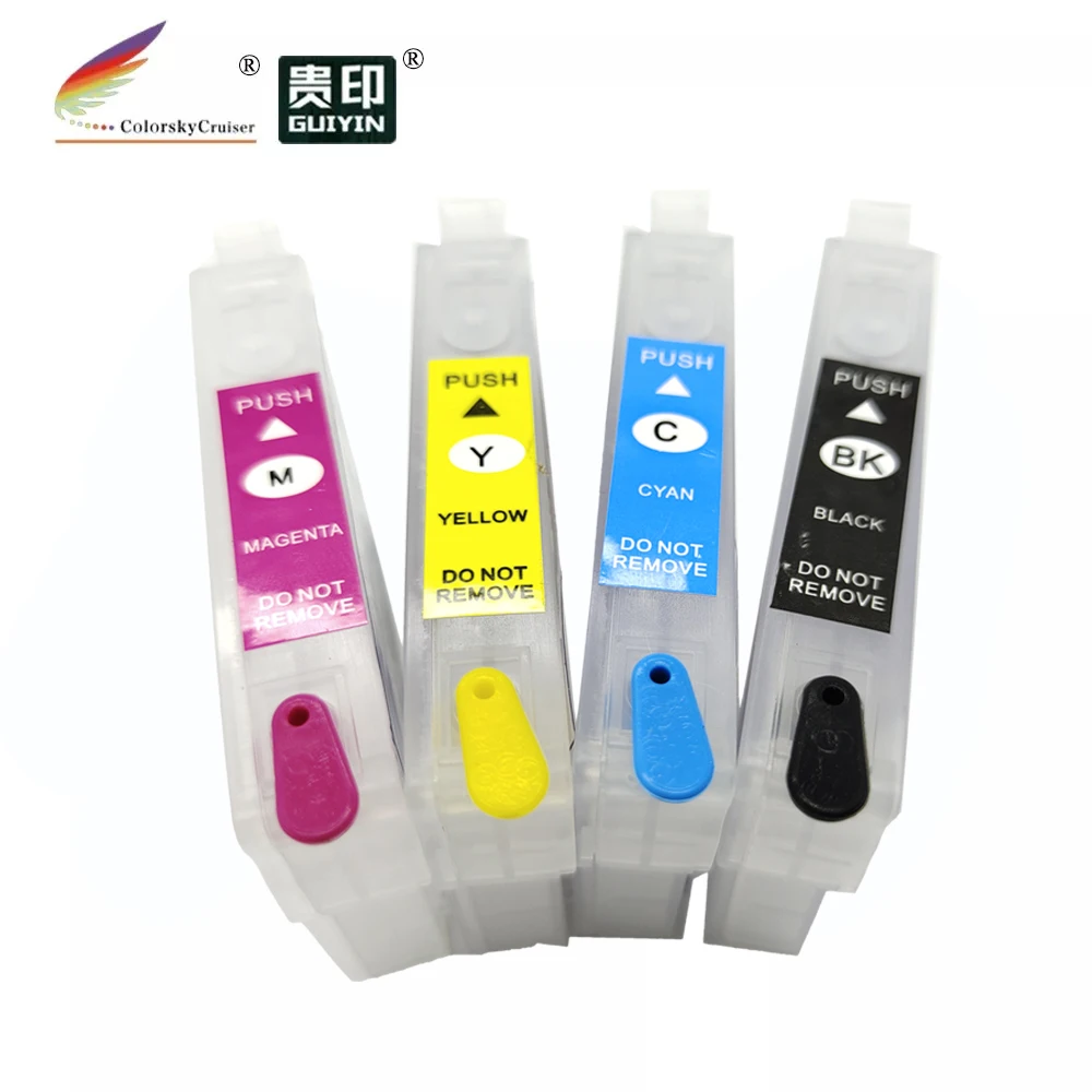 (RCE1381) Заправляемый картридж с чернилами для Epson T1381 T1382 T1383 T1384 T138 T 138 BKCMY (с чипом ARC) |