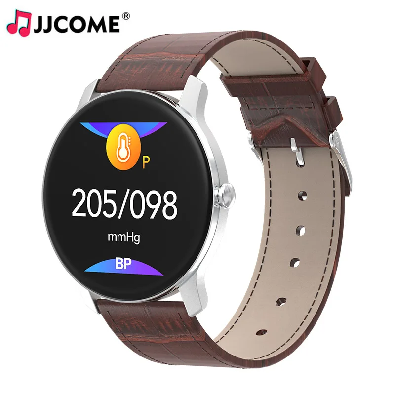 

Smart Wristband Band Leather Full Screen Touch Blood Pressure Smart Watch Men Women Fitness Bracelet Sleep Tracker SmartBand