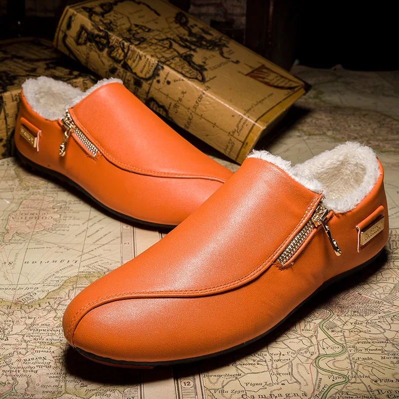 

Leather Mens Loafers Fashion Handmade Moccasins Soft Leather tenis masculino adulto White Slip On Men's Boat Shoes 2020