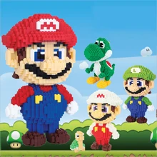 1750pcs + Game Character Model Diamond Building Block Cartoon Anime Character Model Toy Mini DIY Building Block Children Gift