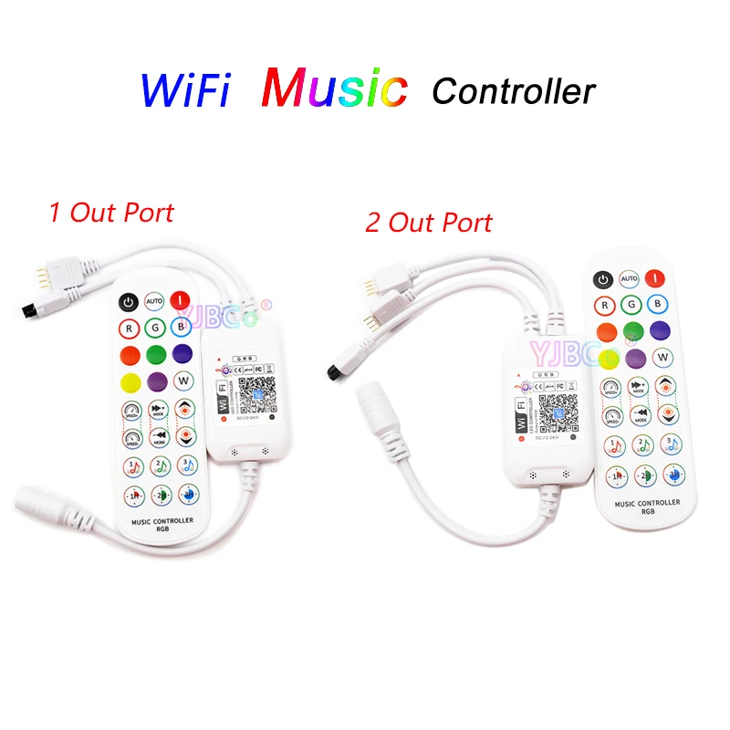 Magic Home WiFi 24keys RGB LED Controller Wireless IR Remote DC12V 24V 5050 3528 Strip Light Dimmer | Лампы и освещение