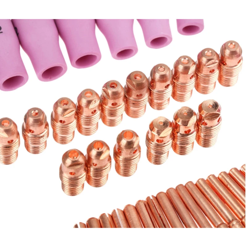 

CNC TIG welding kit Replacement Consumable Cup For WP-9/20/25 Equipment 53pcs Set Torch Gas lens Practical