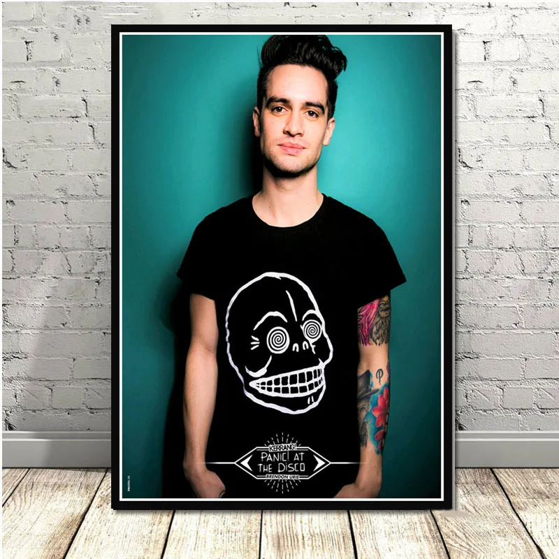 New Brendon Urie Panic at the Disco Pop Star Poster Wall Art Picture Posters and Prints Canvas Painting for Room Home Decor