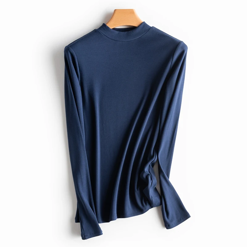 Top Design! 2019 Autumn&ampWinter new arrival office lady sweater base blouse women free shipping HMR19165OCT2 |