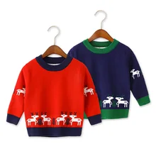 Г. Свитер для мальчиков детские толстые пуловеры с длинными рукавами, зимний свитер с рисунком оленя для маленьких мальчиков детская хлопковая одежда топы для маленьких мальчиков