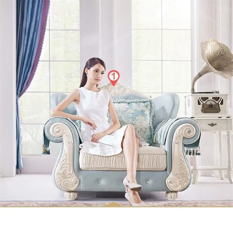 Version L Дом Puff Asiento кресло Copridivano современный дом Para Zitzak Европейский Mueble De Sala мобильный набор мебель для гостиной диван - Цвет: Version L