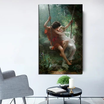 

Canvas Painting Springtime Posters Print on Canvas Wall Art Famous Prints Poster for Living Room Decor